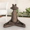 Nature Spring Meditating Frog Statue Resin Zen Animal Yoga Figurine for Outdoor Lawn, Garden Decor, Flower Beds 872578NYU - alternate 1